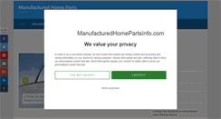 Desktop Screenshot of manufacturedhomepartsinfo.com